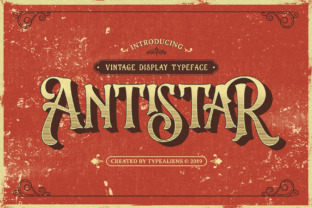 Antistar: A Vintage Display Font for Bold Marketing