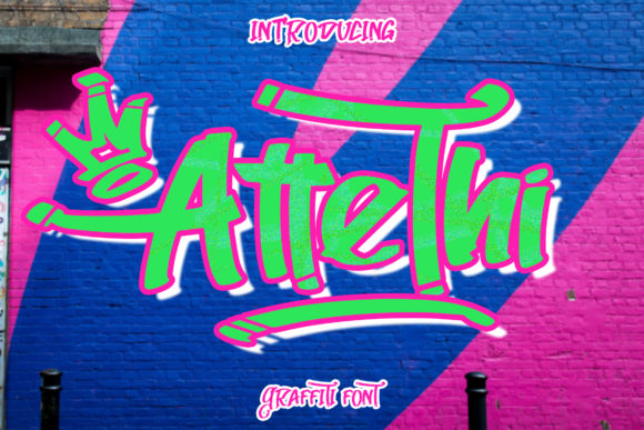 Attethi: A Bold Graffiti Font for Street Style Branding