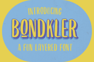Bondkler: A Premium Display Font for Brand Identity