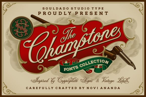 Champtone: A Vintage Copperplate Display Font Review