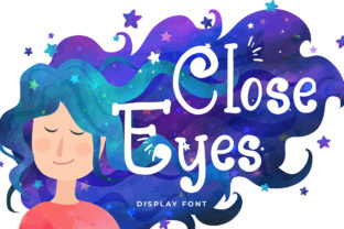 Close Eyes: A Whimsical Display Font for Makers
