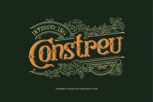 Constreu: A Victorian Display Font for Web Design