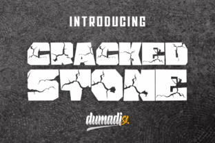 Cracked Stone: A Bold Display Font for Makers