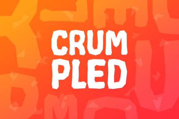 Crumpled: A Bold Display Font for Editorial Design