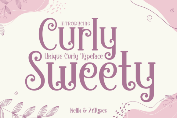 Curly Sweety: A Whimsical Display Font for Bold Branding