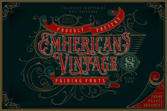 Emhericans Vintage: A Premium Display Font for Brands