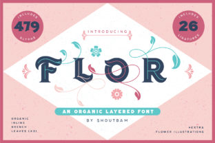 Flor: A Gorgeous Display Font for Brand Identity