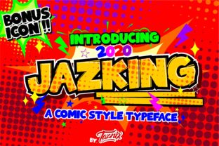 Jazking: A Bold Comic Display Font for Web Design