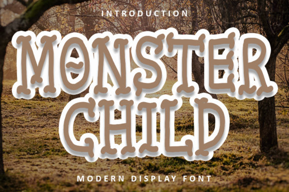 Monster Child: A Brutal Display Font for Bold Brands