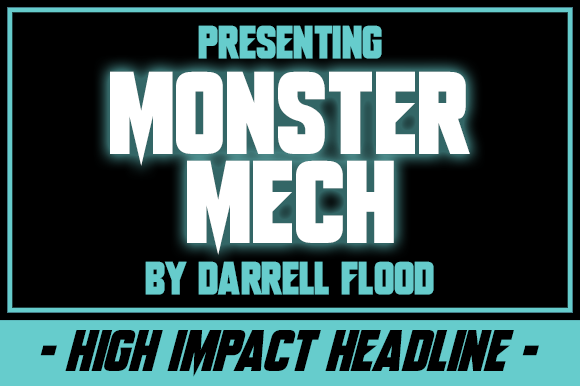Monster Mech: A Bold Display Font for Web Design