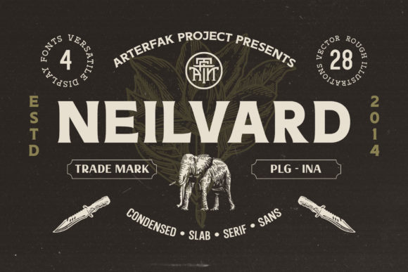 Neilvard: A Clean Display Font for Modern Branding