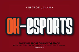 Ok-Esports: A Bold Display Font for Creative Branding