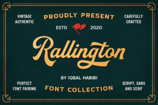 Rallington: A Vintage Display Font for Editorial Design