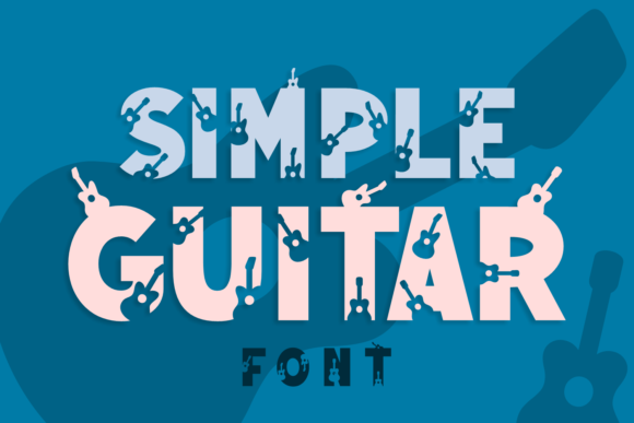 Simple Guitar: A Bold Display Font for Creative Branding
