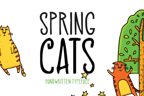 Spring Cats: A Playful Handwritten Font for Branding