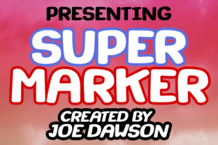Super Marker: A Playful Display Font for Your Brand