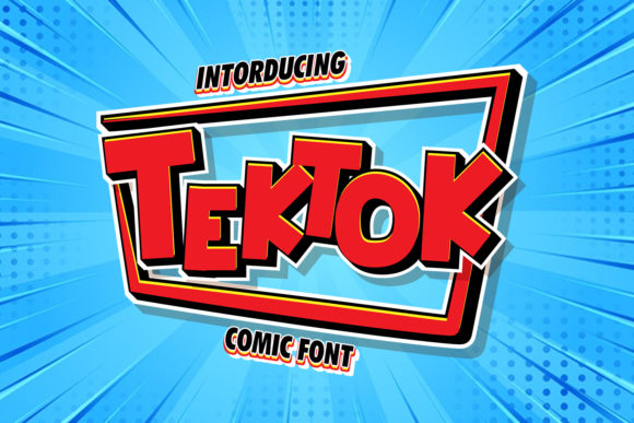 Tektok: A Bouncy Display Font for Creative Branding